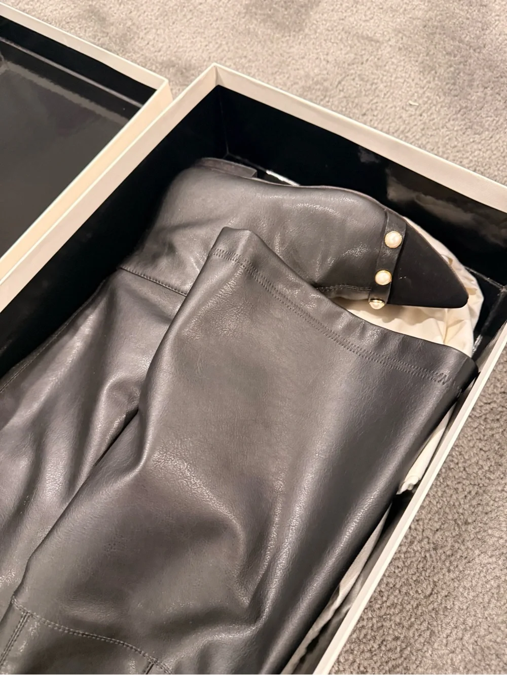 Philosophy Di Lorenzo Serafini Over the Knee Black Boots Size 7.5